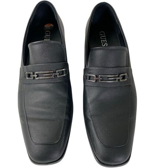 Guess Other - GUESS Men's Black Loafers 11 Hendo Horse bit w/ Guess logo